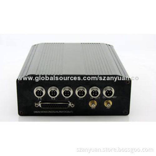 Mobile DVR, Supports 4 Video/2 Audio Input, both 2.5 inch HDD and 64G SD card storage